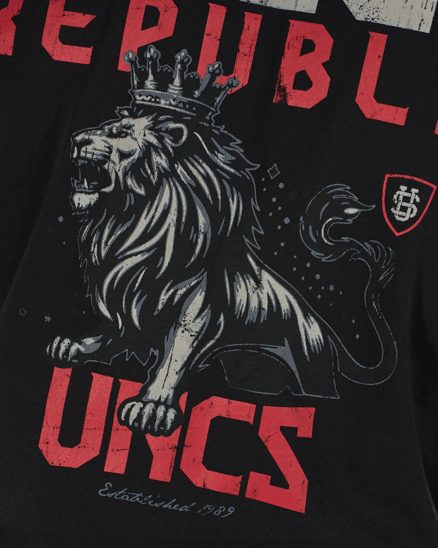 Férfi póló CZECH REPUBLIC BLACK