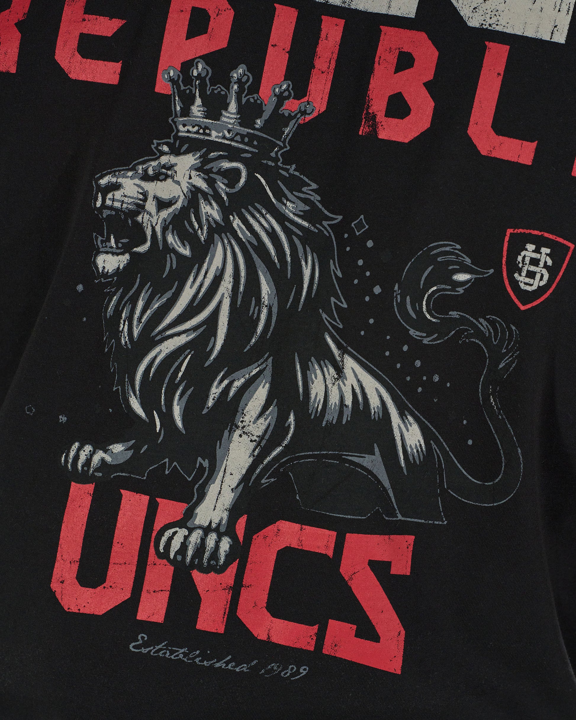 Férfi póló CZECH REPUBLIC BLACK