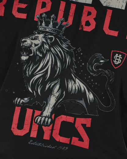 Férfi póló CZECH REPUBLIC BLACK