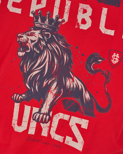 Férfi póló CZECH REPUBLIC RED