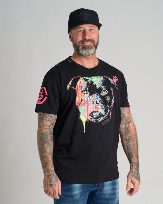 Férfi póló STAFFBULL III (Elastan) BLACK