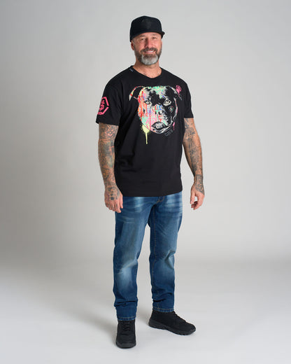 Férfi póló STAFFBULL III (Elastan) BLACK