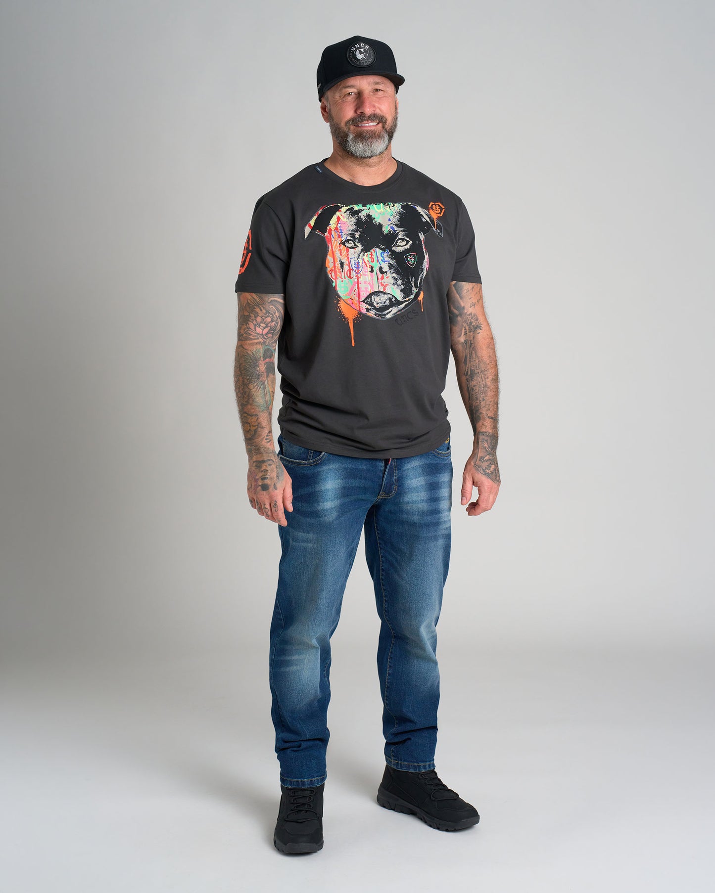 Férfi póló STAFFBULL III ASPHALT