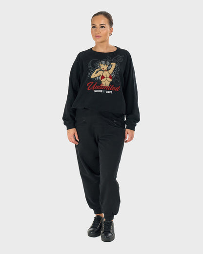 Női melegítőfelső RITA BLACK