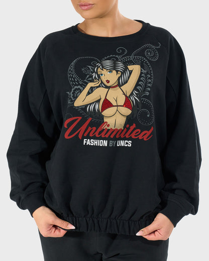 Női melegítőfelső RITA BLACK