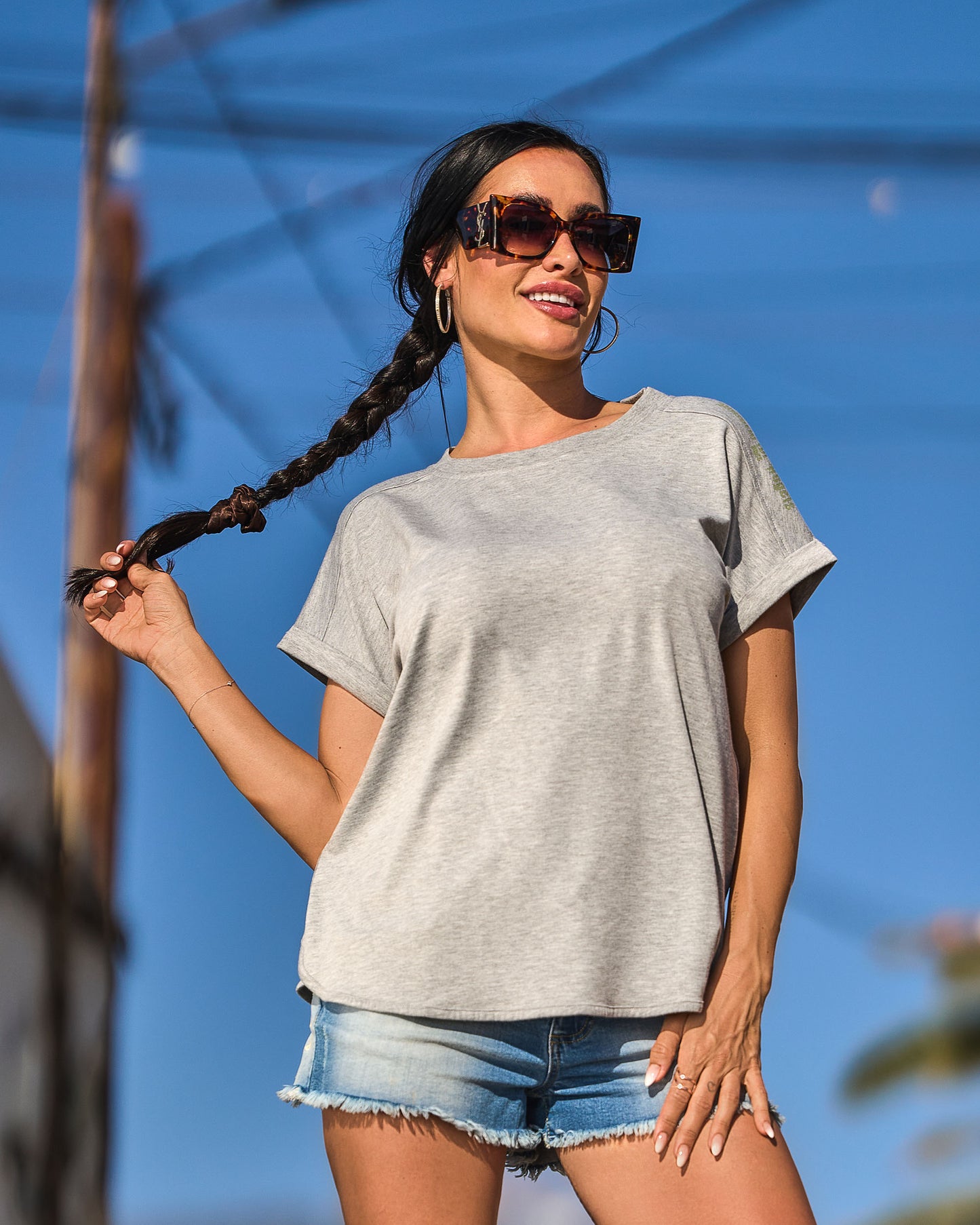 Női póló SYLVA GREY