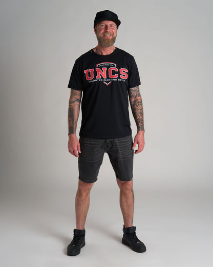 Férfi póló UNCS TEAM BLACK/RED