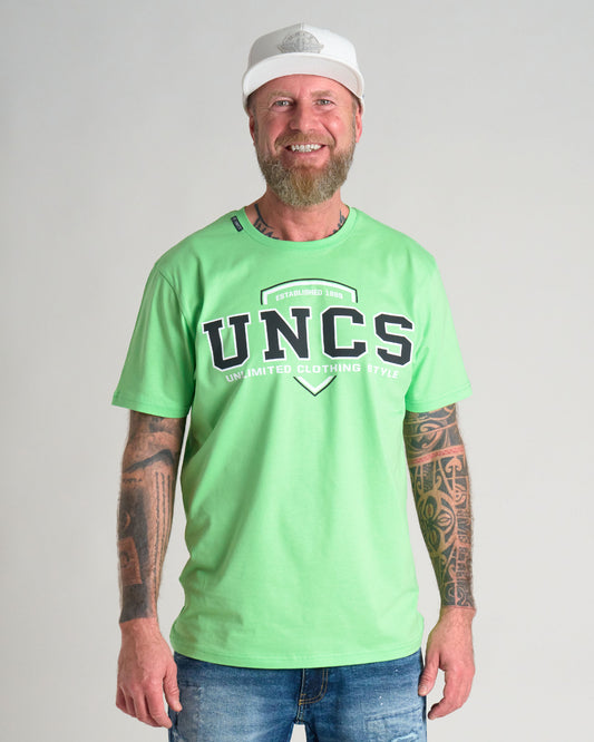 Férfi póló UNCS TEAM II GREEN NEON