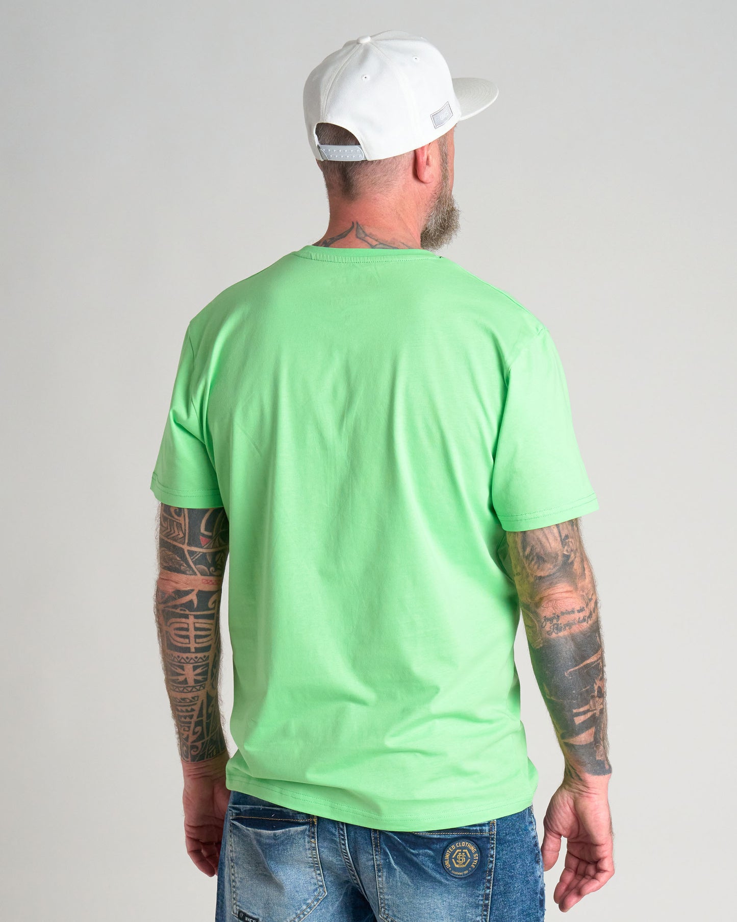 Férfi póló UNCS TEAM II GREEN NEON