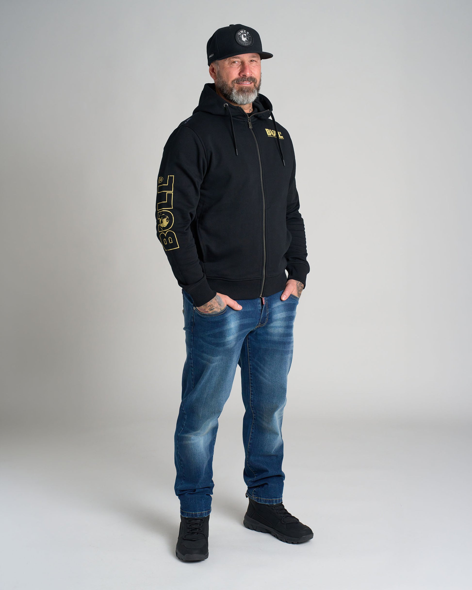 Férfi melegítőfelső BULL BLACK