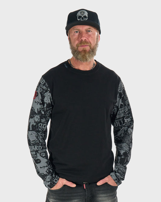 Férfi póló COMICS LS BLACK