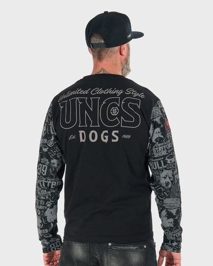 Férfi póló COMICS LS BLACK