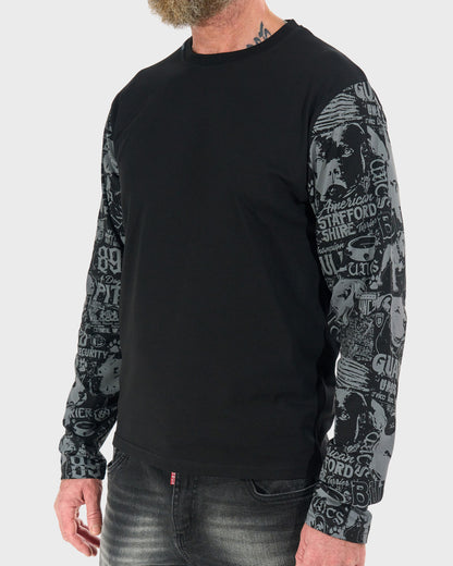 Férfi póló COMICS LS BLACK
