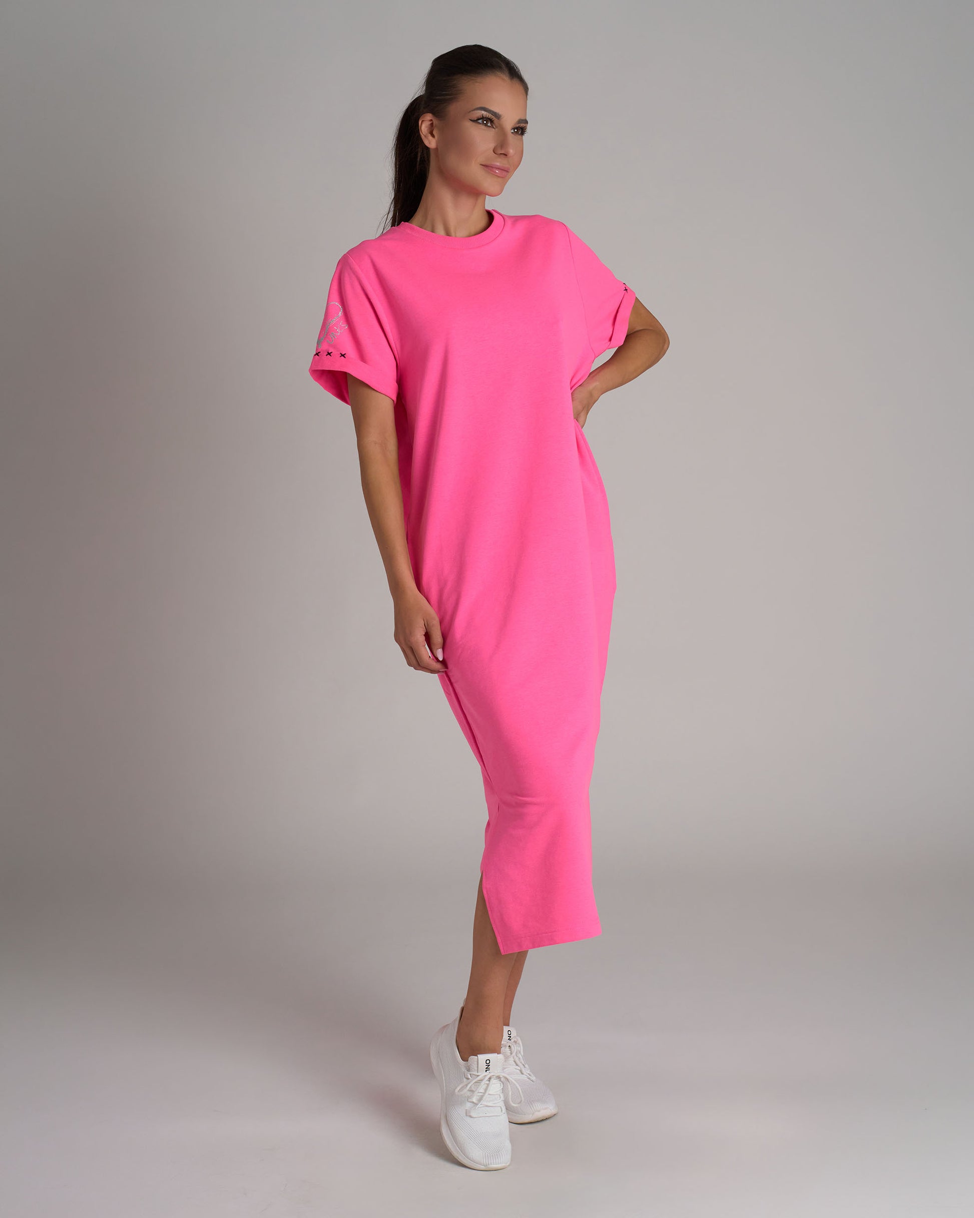 Női ruha KELI NEON PINK