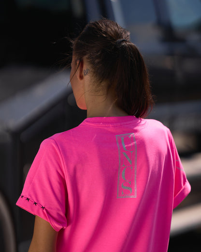 Női ruha KELI NEON PINK