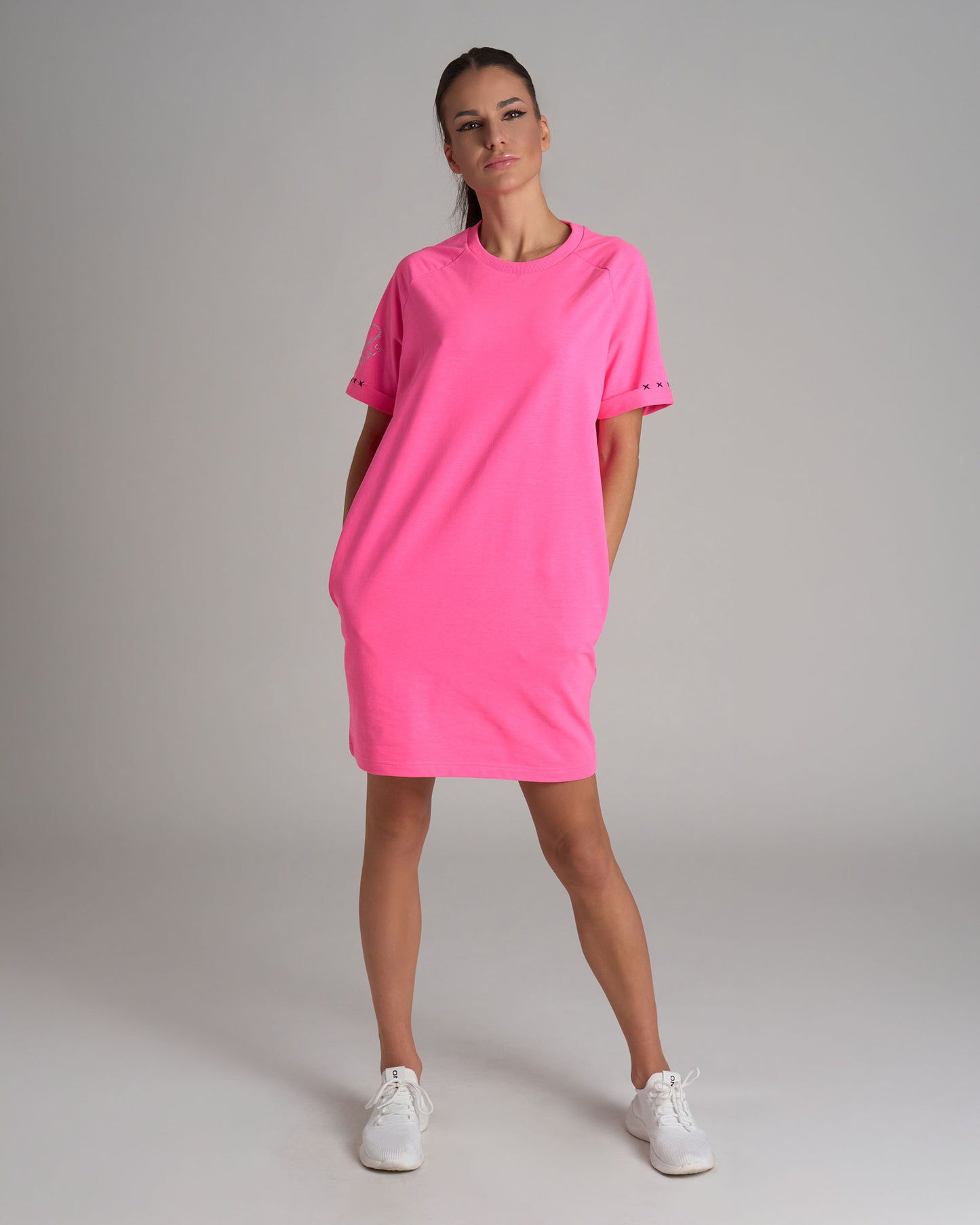 Női ruha KELI NEON PINK