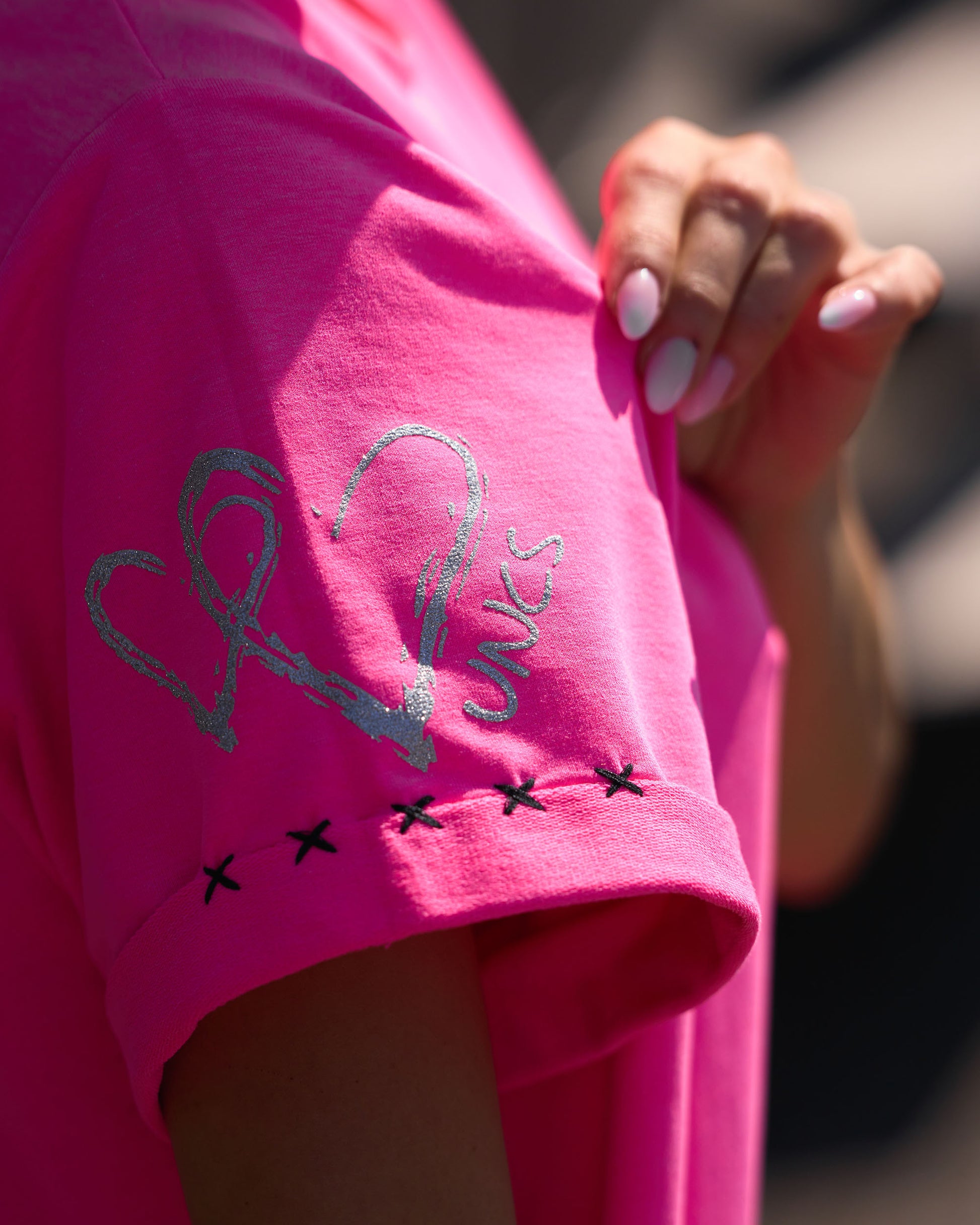 Női ruha KELI NEON PINK