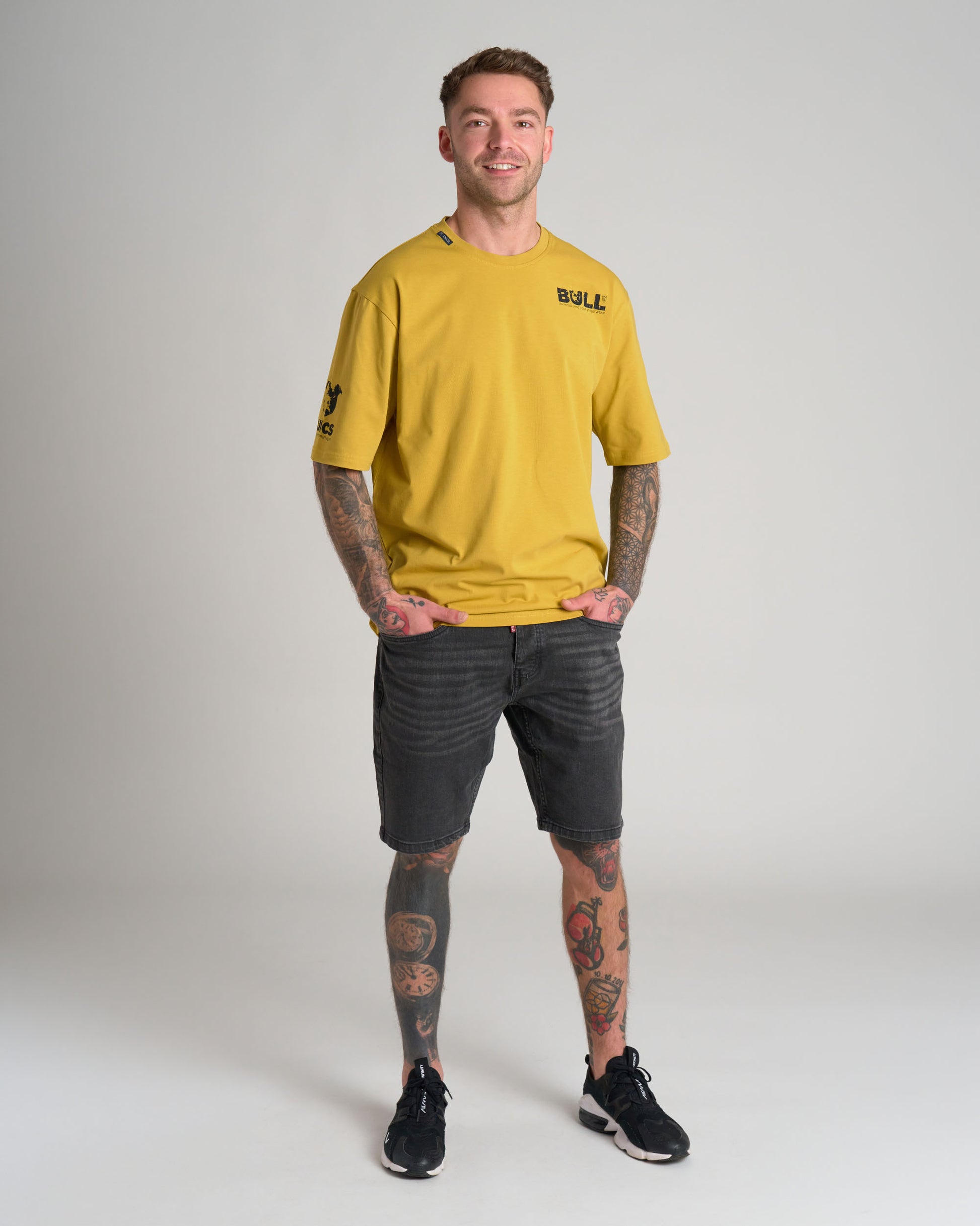 Férfi póló BULL III YELLOW