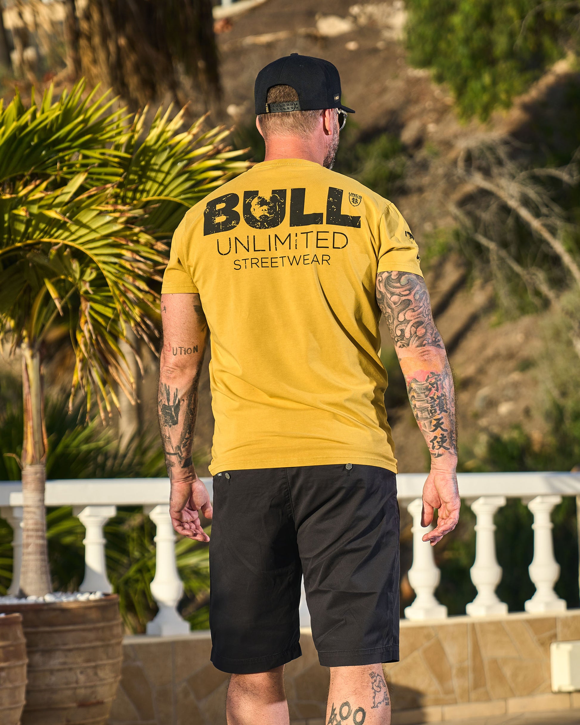 Férfi póló BULL III YELLOW