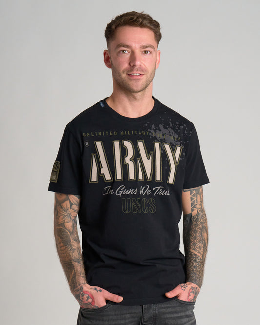 Férfi póló GUNS II BLACK