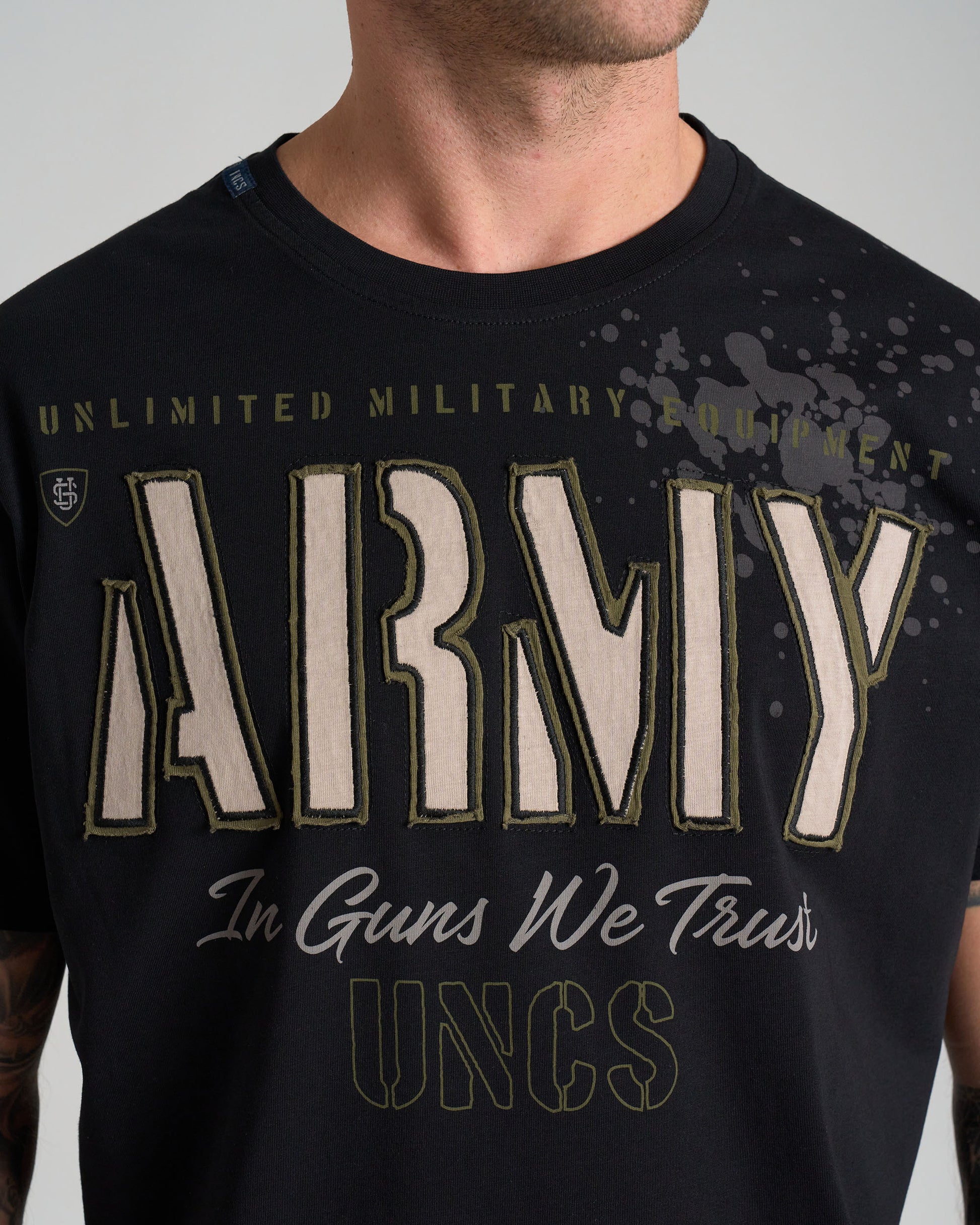 Férfi póló GUNS II BLACK