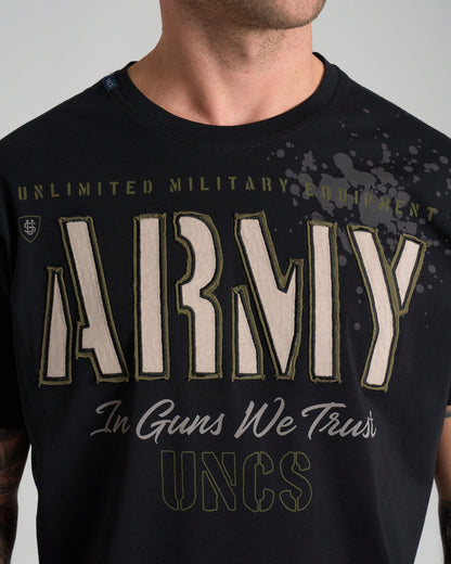 Férfi póló GUNS II BLACK