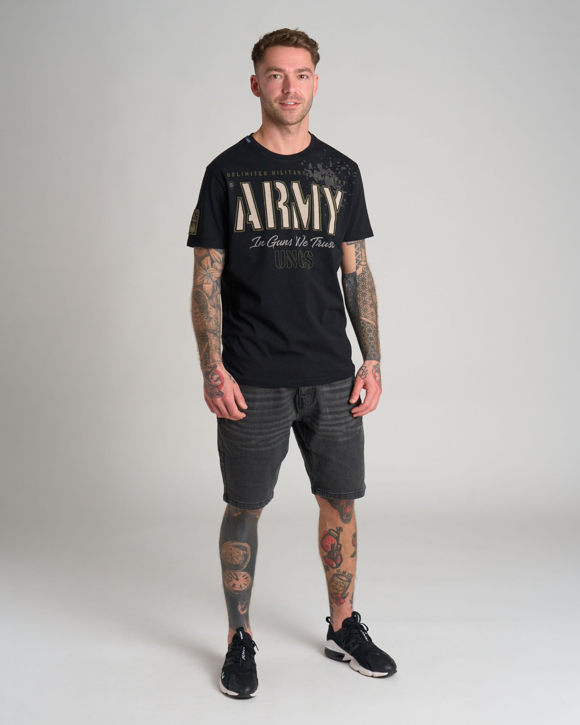 Férfi póló GUNS II BLACK