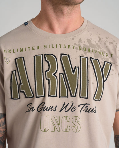 Férfi póló GUNS II SAND