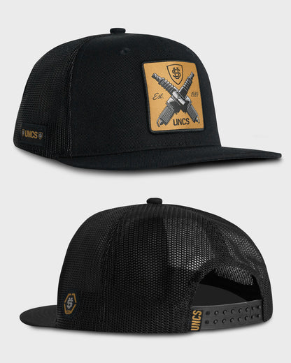 Férfi sapka ENGINE BLACK/YELLOW