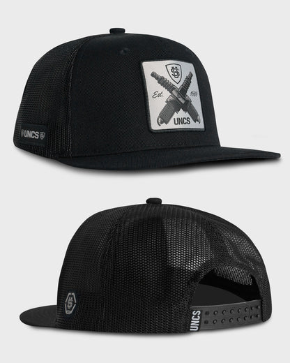 Férfi sapka ENGINE BLACK/SILVER
