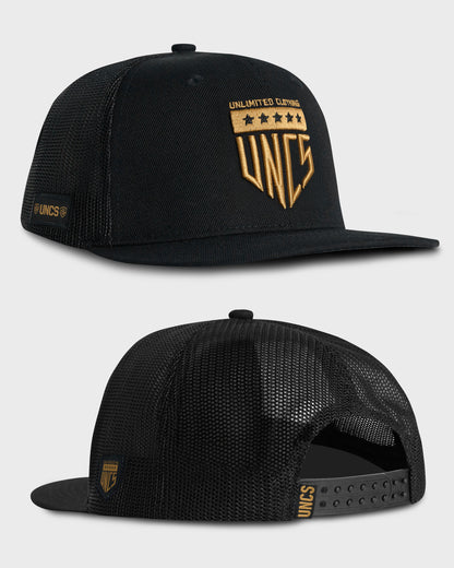 Férfi sapka BURNET II BLACK/GOLD