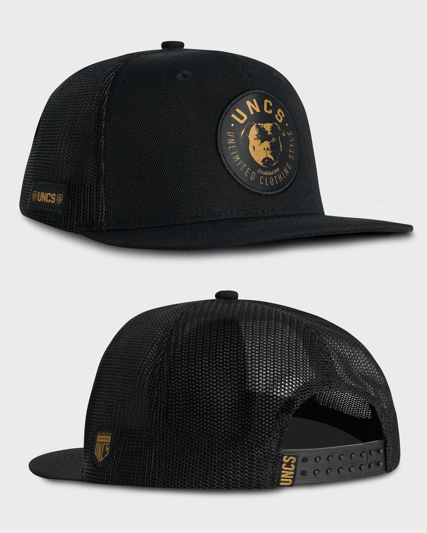 Férfi sapka DOG BLACK/GOLD