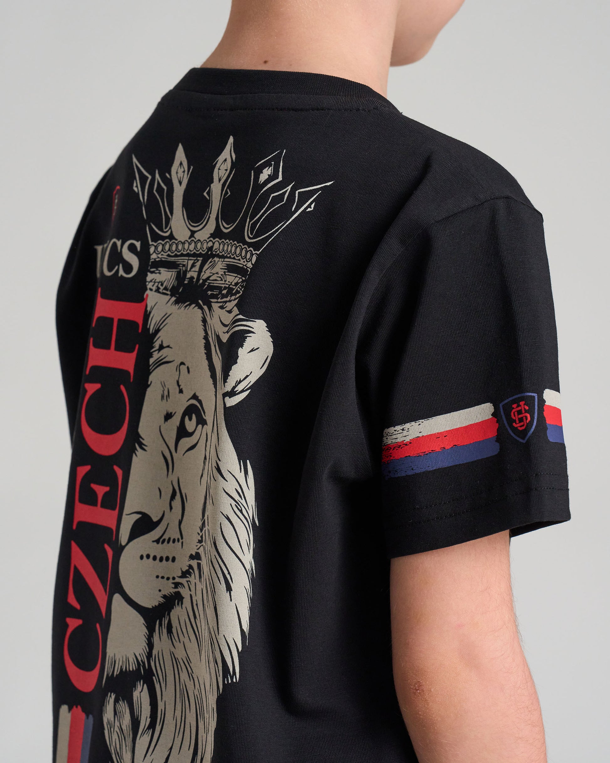 Gyermek póló CZECH REPUBLIC BLACK