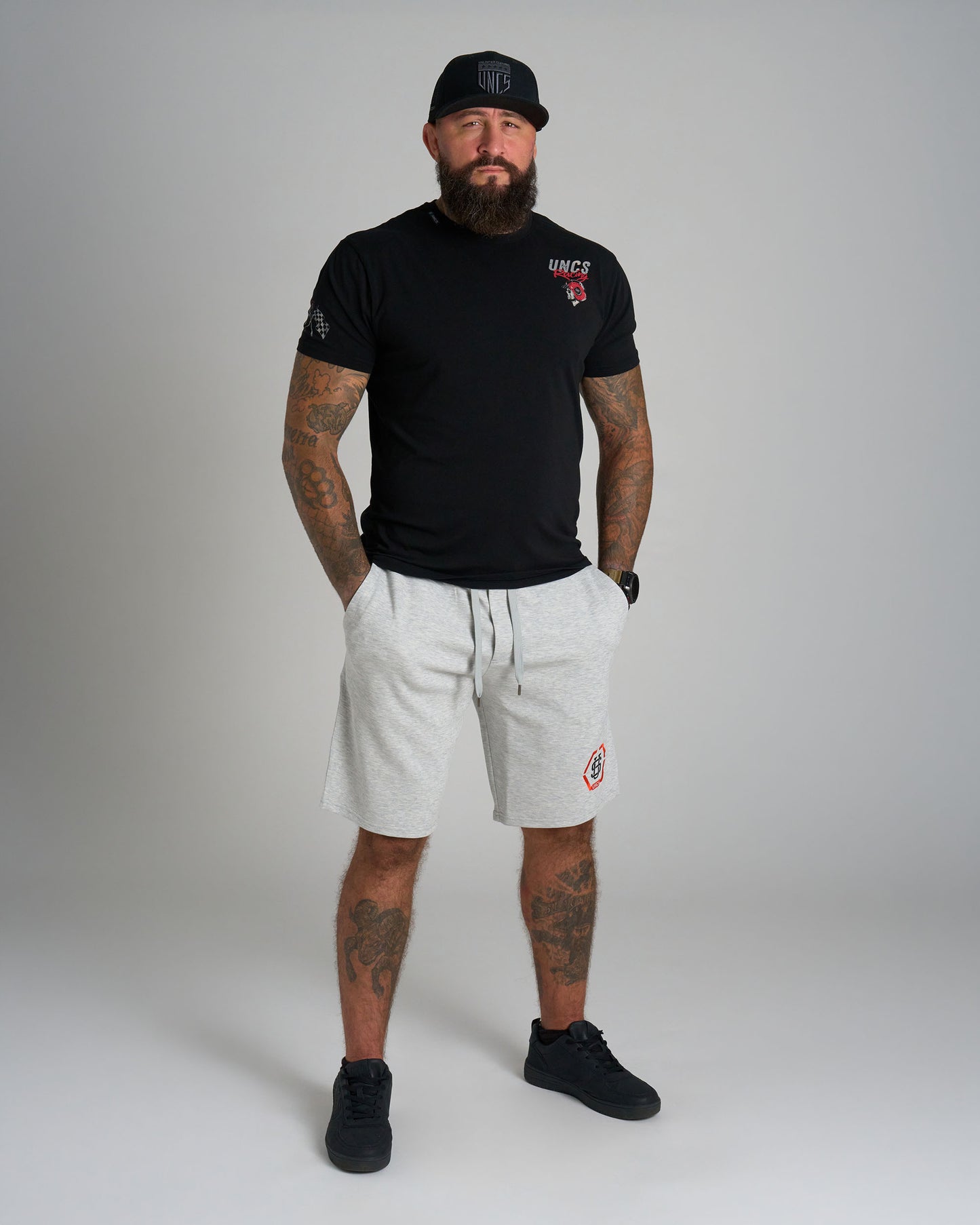 Férfi rövidnadrág HEXAGON GREY