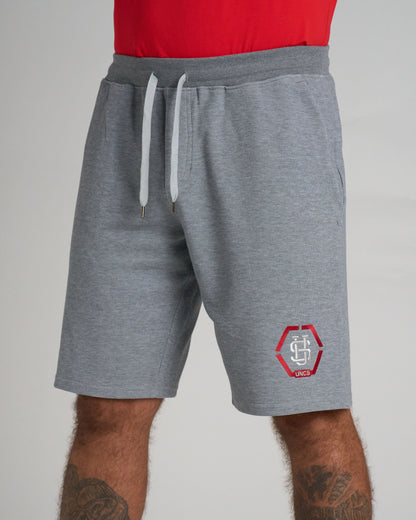 Férfi rövidnadrág HEXAGON GREY MELANGE