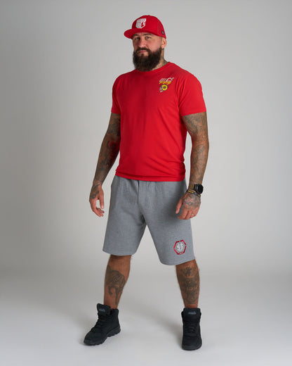 Férfi rövidnadrág HEXAGON GREY MELANGE