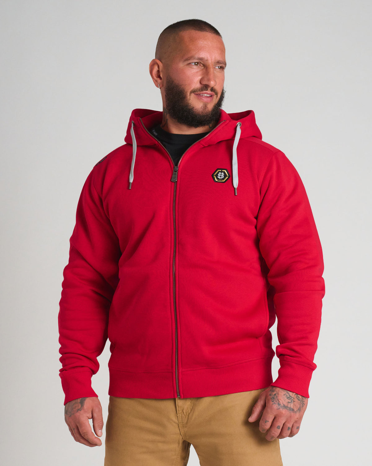Férfi melegítőfelső CAINE RED