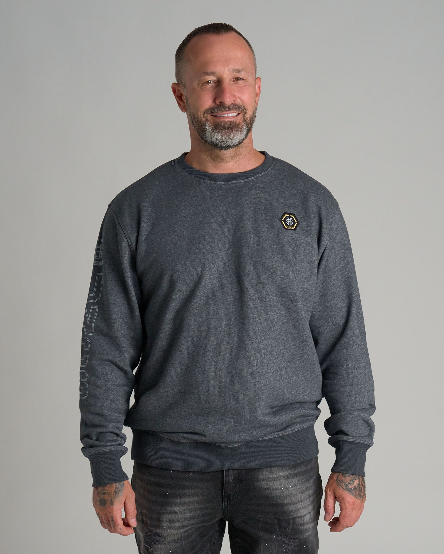 Férfi melegítőfelső CAINE III DARK GREY