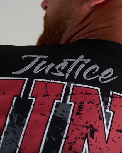 Férfi póló JUSTICE II BLACK