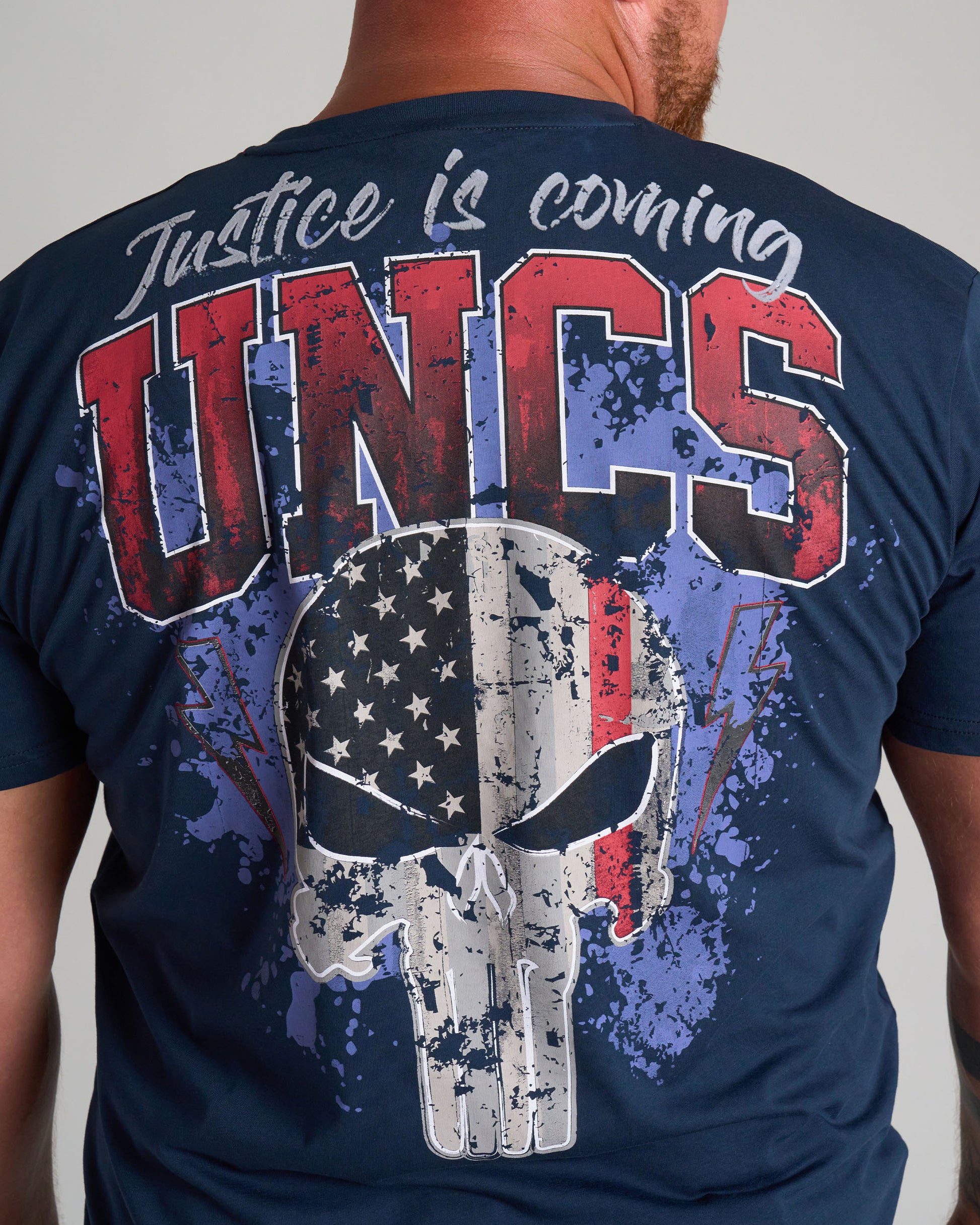 Férfi póló JUSTICE II NAVY
