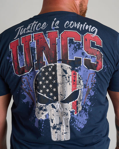 Férfi póló JUSTICE II NAVY
