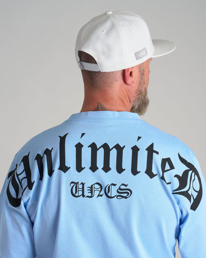 Férfi póló UNLIMITED (OVERSIZE) BLUE
