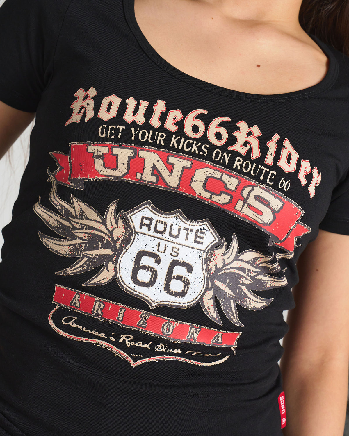 Női póló ROUTE 66 BLACK