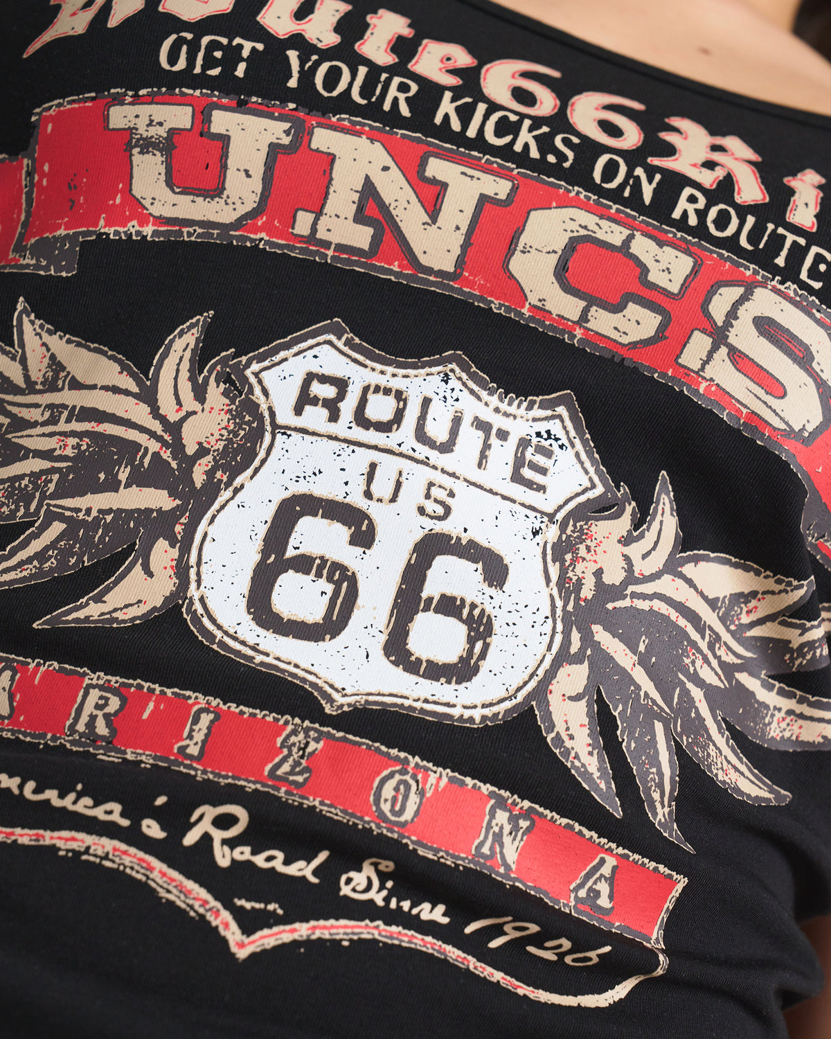 Női póló ROUTE 66 BLACK