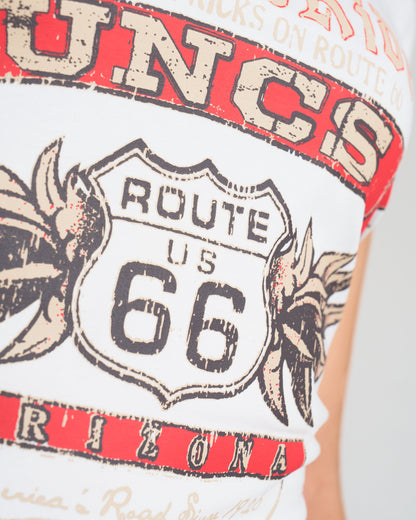 Női póló ROUTE 66 WHITE