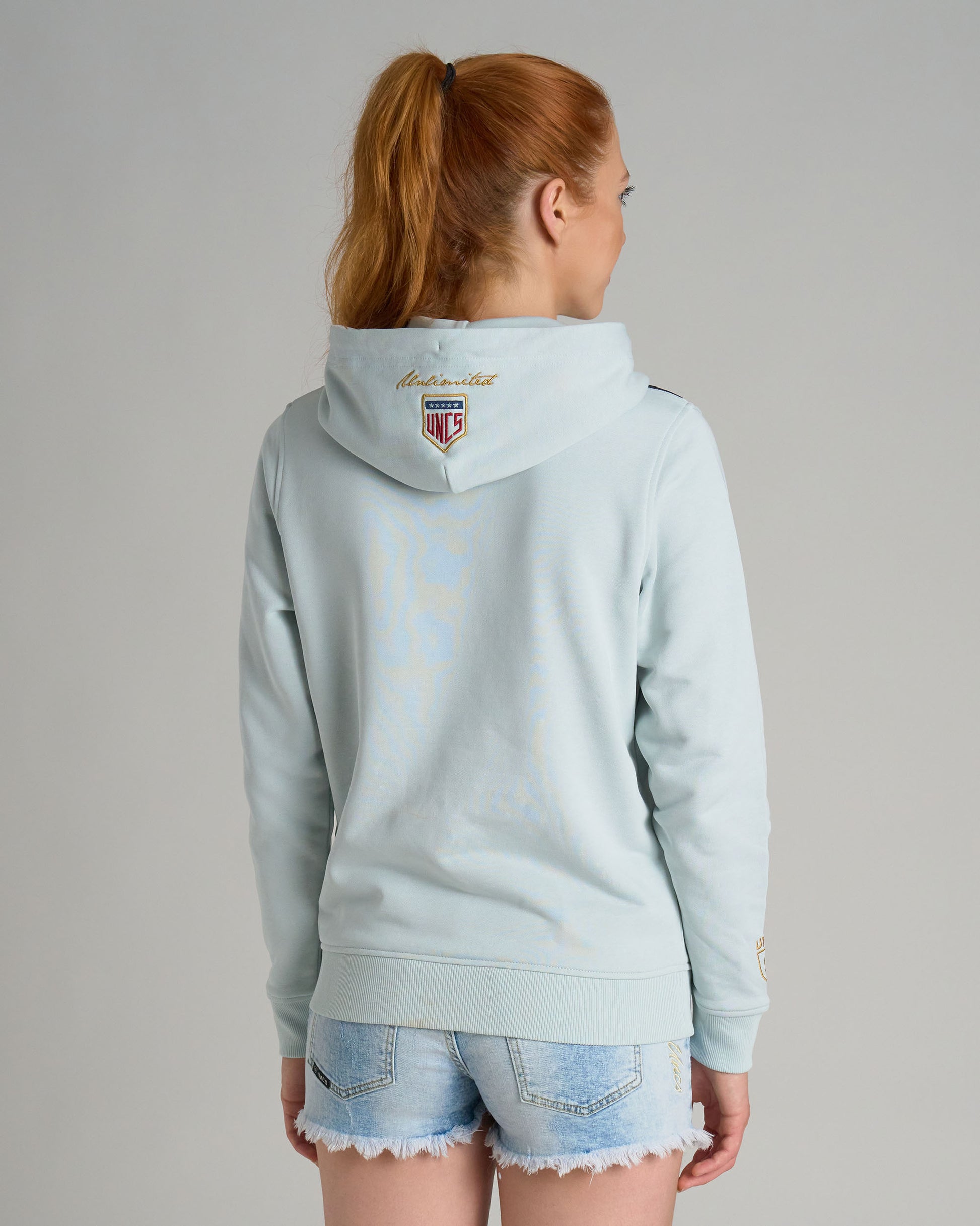 Női melegítőfelső CLAIRE BABY BLUE