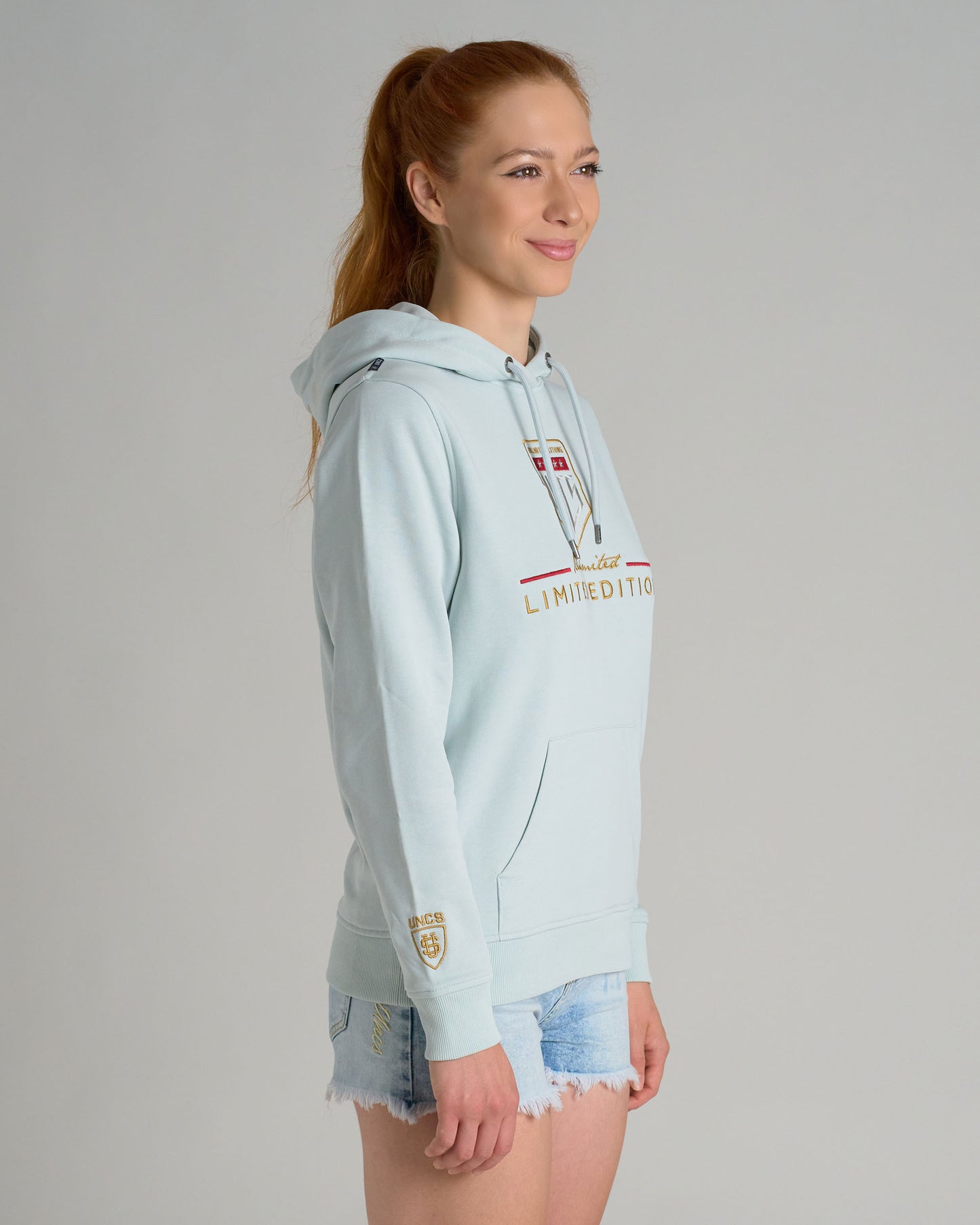 Női melegítőfelső CLAIRE BABY BLUE