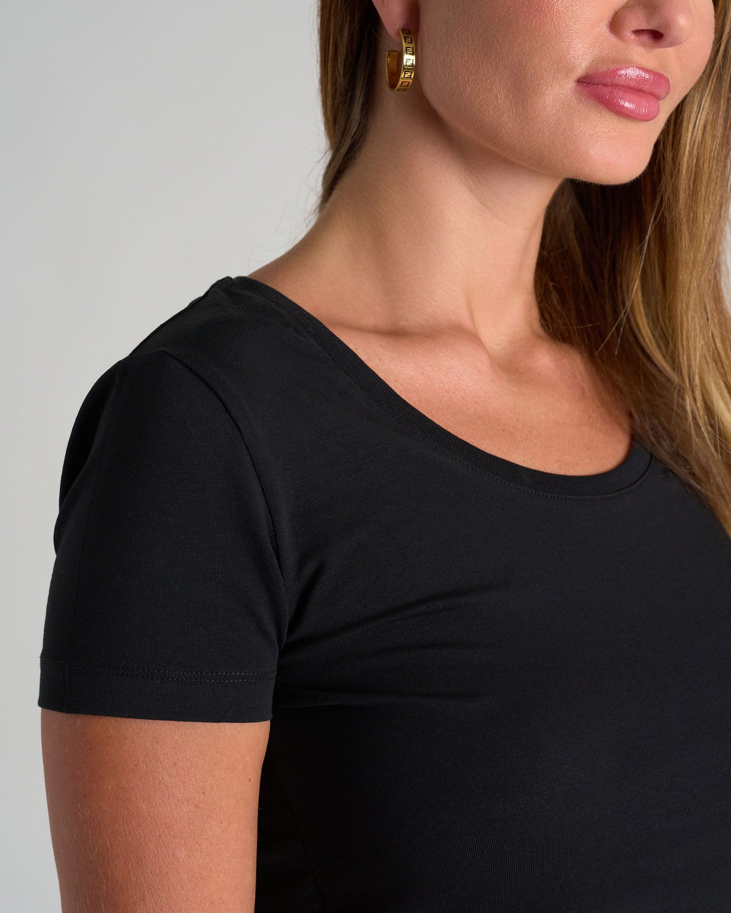 Női póló BASIC BLACK