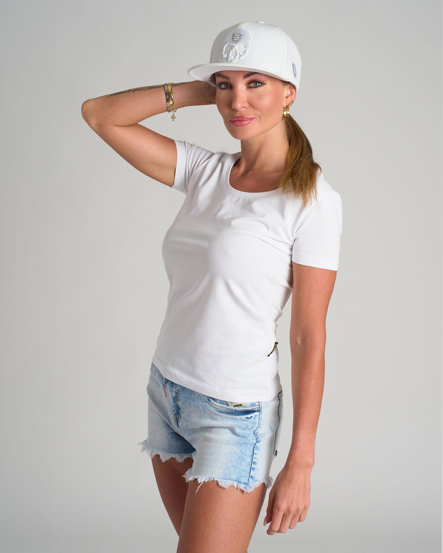 Női póló BASIC WHITE