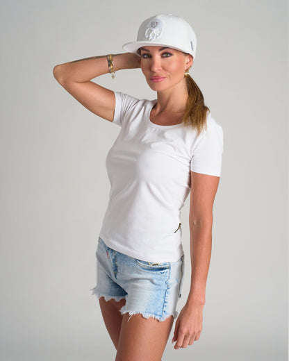 Női póló BASIC WHITE